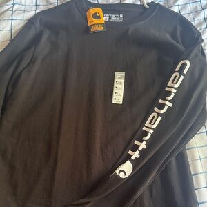 Carhartt Men's Dark Long Sleeve Tee with Logo